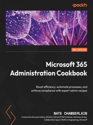 cover image of Microsoft 365 Administration Cookbook